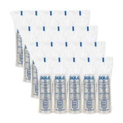 SOLO SDL58-0090 5 oz-8 oz SoloServe Dome Cup Plastic Lids - Clear (1000/Carton)