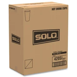 SOLO 420SI-0041 20 oz. Bistro Design Single-Sided Poly Paper Hot Cups (600/Carton)