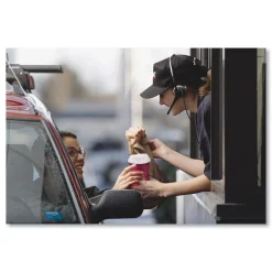 SOLO 420SI-0041 20 oz. Bistro Design Single-Sided Poly Paper Hot Cups (600/Carton)