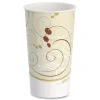 SOLO Symphony 16 oz. Paper Cold Cups - White/Beige (1000/Carton)