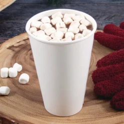 SOLO Thermoguard 16 oz Sustainable Forest Print Insulated Paper Hot Cups - White (600/Carton)