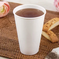 SOLO Thermoguard 16 oz Sustainable Forest Print Insulated Paper Hot Cups - White (600/Carton)