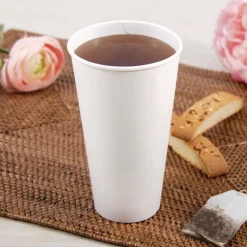 SOLO Thermoguard 20 oz Sustainable Forest Print Insulated Paper Hot Cups - White (600/Carton)