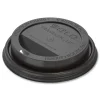 SOLO Traveler Cappuccino Style Dome Lid Fits 10 oz. to 24 oz. Cups - Black (1000/Carton)