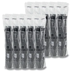 SOLO Traveler Cappuccino Style Dome Lid Fits 10 oz. to 24 oz. Cups - Black (1000/Carton)