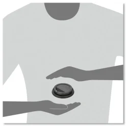 SOLO Traveler Cappuccino Style Dome Lid Fits 10 oz. to 24 oz. Cups - Black (1000/Carton)