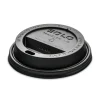 SOLO Traveler Cappuccino Style Dome Lid Fits 8 oz Cups - Black (1000/Carton)