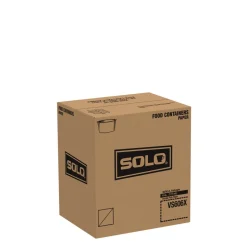 SOLO VS606X-02050 3.83 in. x 1.99 in. 6 oz. Double Poly Paper Food Container - White (1000/Carton)