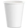 SOLO 376W-2050 6 oz. Single-Sided Poly Paper Hot Cups - White (1000/Carton)