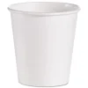 SOLO 510W 1-Sided Poly 10 oz. Paper Hot Cups - White (1000/Carton)