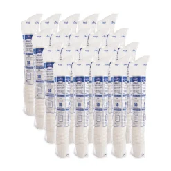 SOLO 510W 1-Sided Poly 10 oz. Paper Hot Cups - White (1000/Carton)