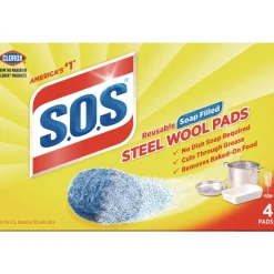 S.O.S. Steel Wool Soap Pad (24/Carton)