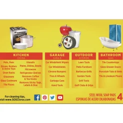 S.O.S. Steel Wool Soap Pad (24/Carton)