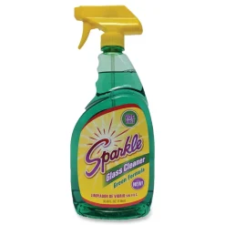Sparkle 33.8 oz. Bottle Green Formula Glass Cleaner (12/Carton)
