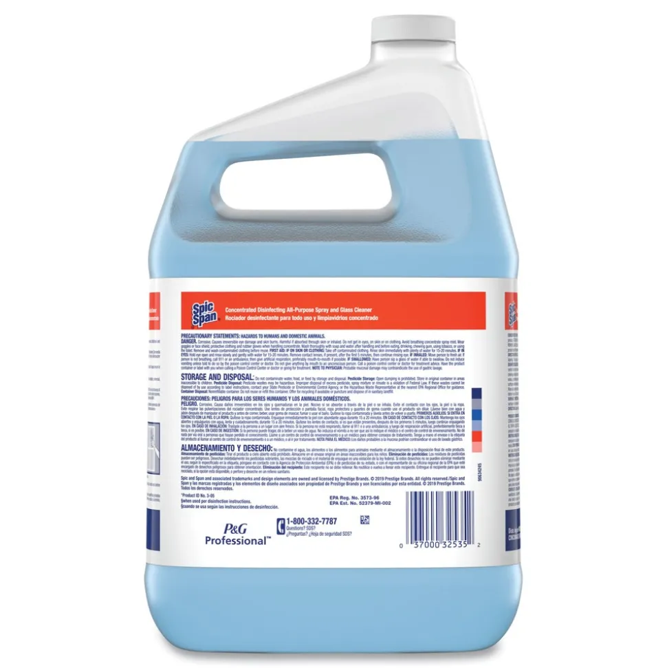 Spic and Span 1 Gallon Concentrated Disinfecting All-Purpose Spray and Glass Cleaner (2/Carton)