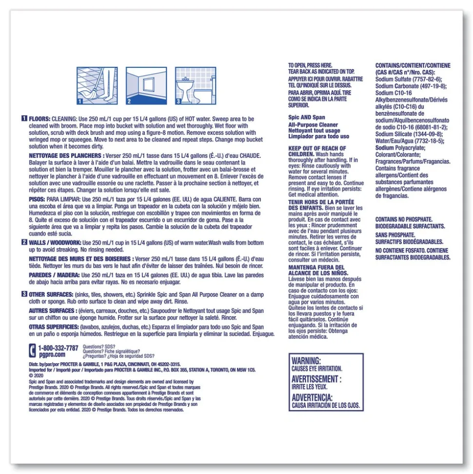 Spic and Span 27 oz. Box All-Purpose Floor Cleaner (12/Carton)