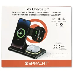 Spracht Flex Charge 3, USB-C, Black