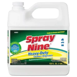 Spray Nine 1 Gallon Bottle Citrus Scent Heavy Duty Cleaner Degreaser Disinfectant (4/Carton)