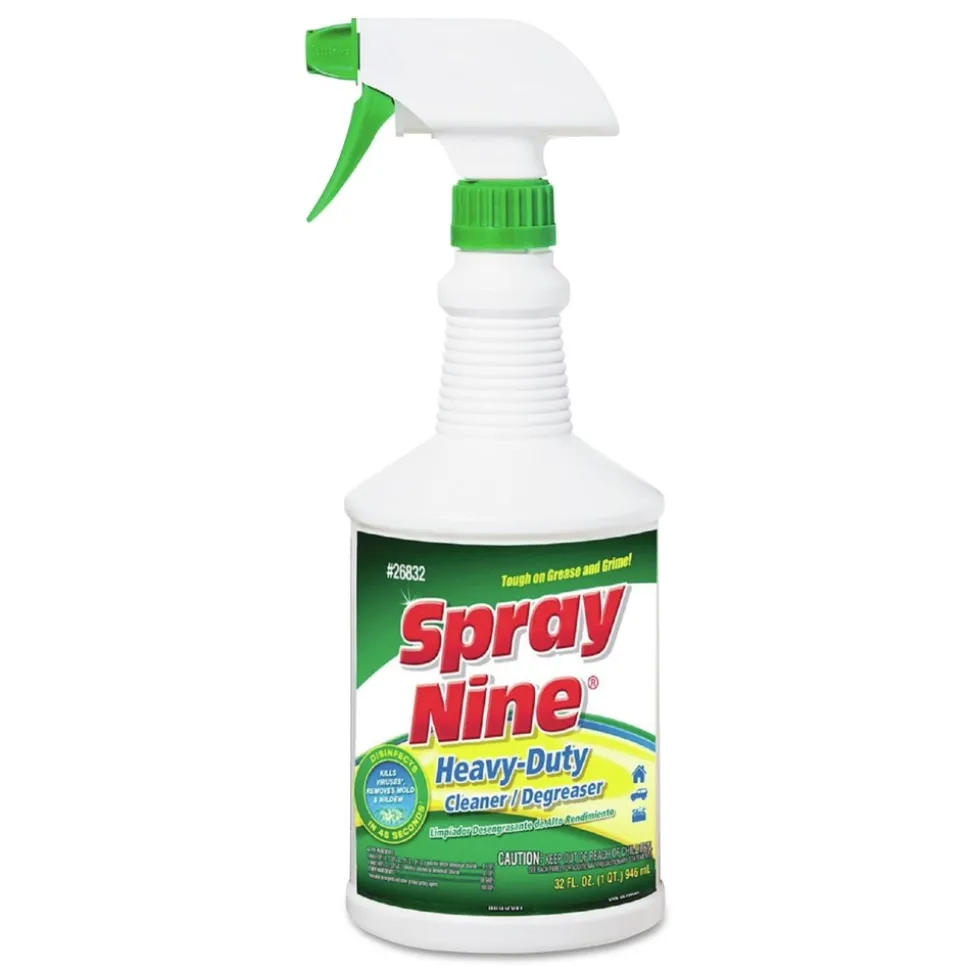 Spray Nine 32 oz. Trigger Spray Bottle Heavy Duty Cleaner/Degreaser/Disinfectant - Citrus Scent