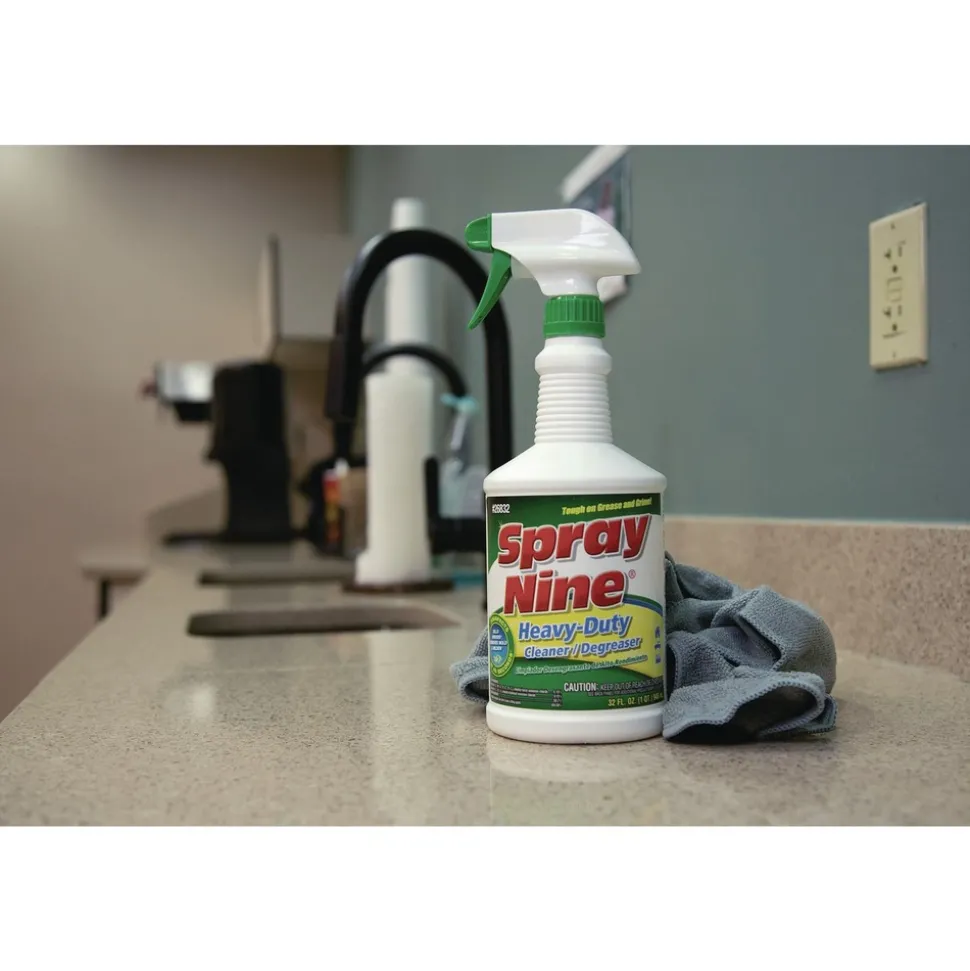 Spray Nine 32 oz. Trigger Spray Bottle Heavy Duty Cleaner/Degreaser/Disinfectant - Citrus Scent