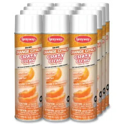 Sprayway 19 oz. Aerosol Spray Orange Citrus Crazy Clean - Orange Scent (12/Carton)
