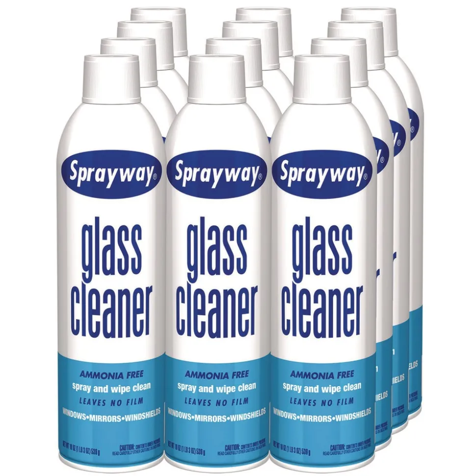 Sprayway 19 oz. Aerosol Spray Glass Cleaner (12/Carton)