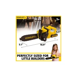 STANLEY Jr. Battery Powered Chain Saw Toy with 3 Batteries (AA)