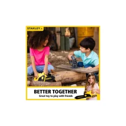 STANLEY Jr. Battery Powered Chain Saw Toy with 3 Batteries (AA)