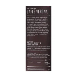Starbucks 12413966 1 lb Bag Bold Ground Coffee - Caffe Verona (6/Carton)