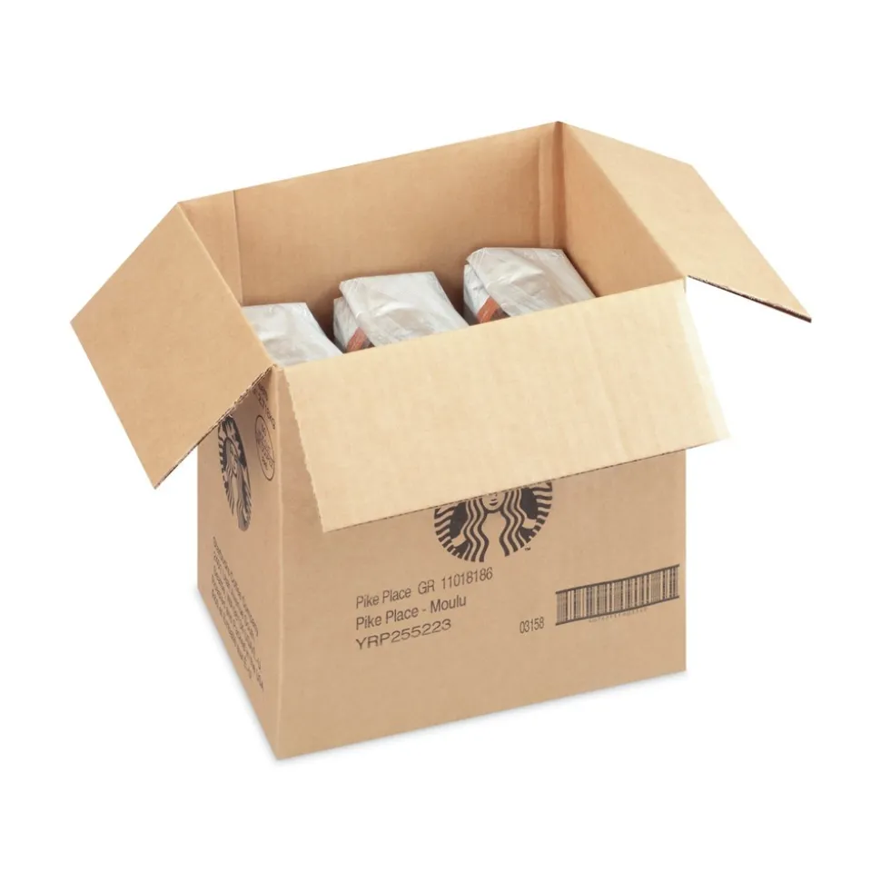 Starbucks 12411954 1 lb Bag Coffee - Pike Place (6/Carton)
