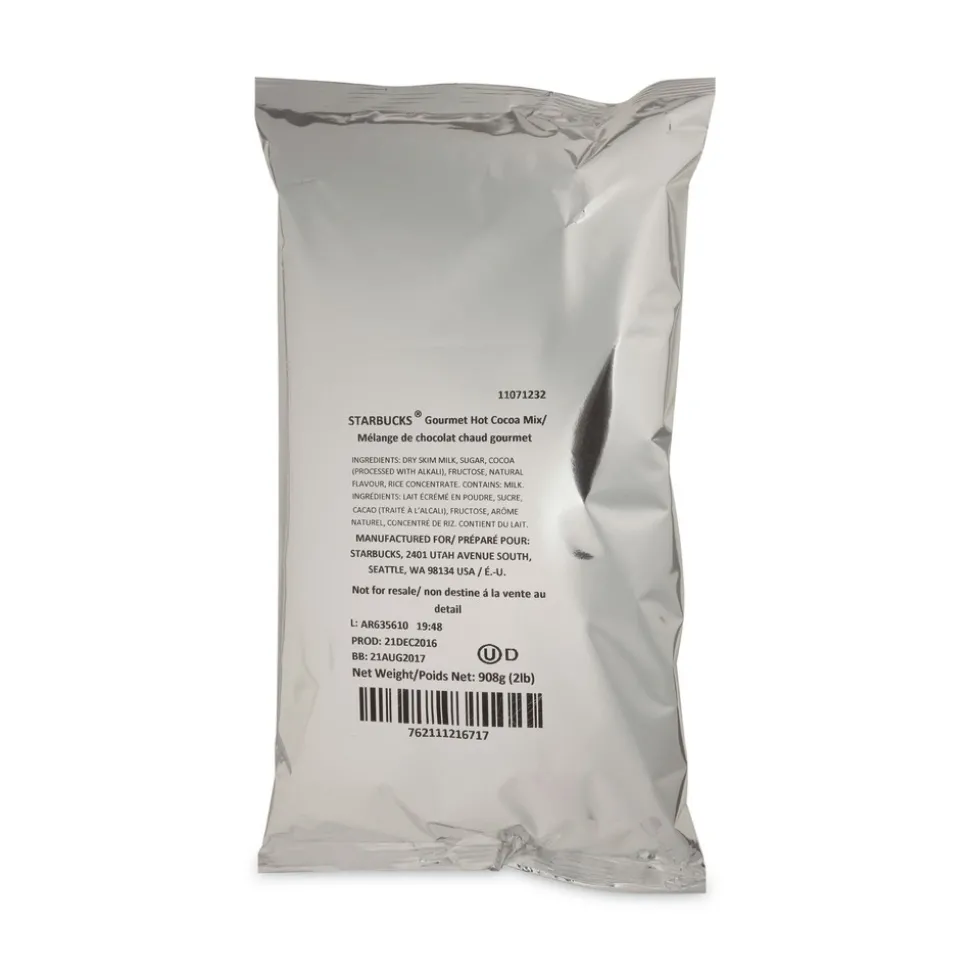 Starbucks 12421284 2 lb Bag Gourmet Hot Cocoa Mix (6/Carton)