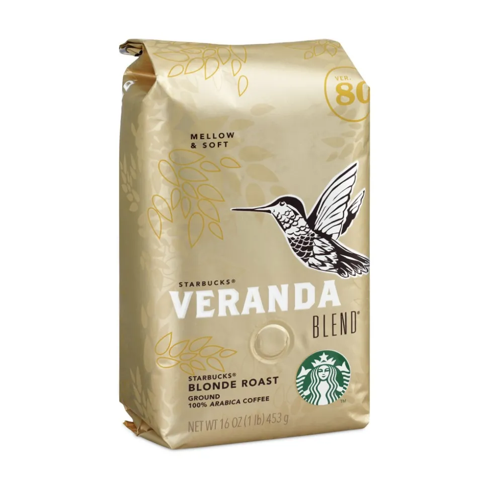 Starbucks 12413968 1 lb Bag Ground Coffee - Veranda Blend (6/Carton)