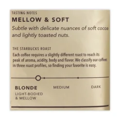 Starbucks 12413968 1 lb Bag Ground Coffee - Veranda Blend (6/Carton)