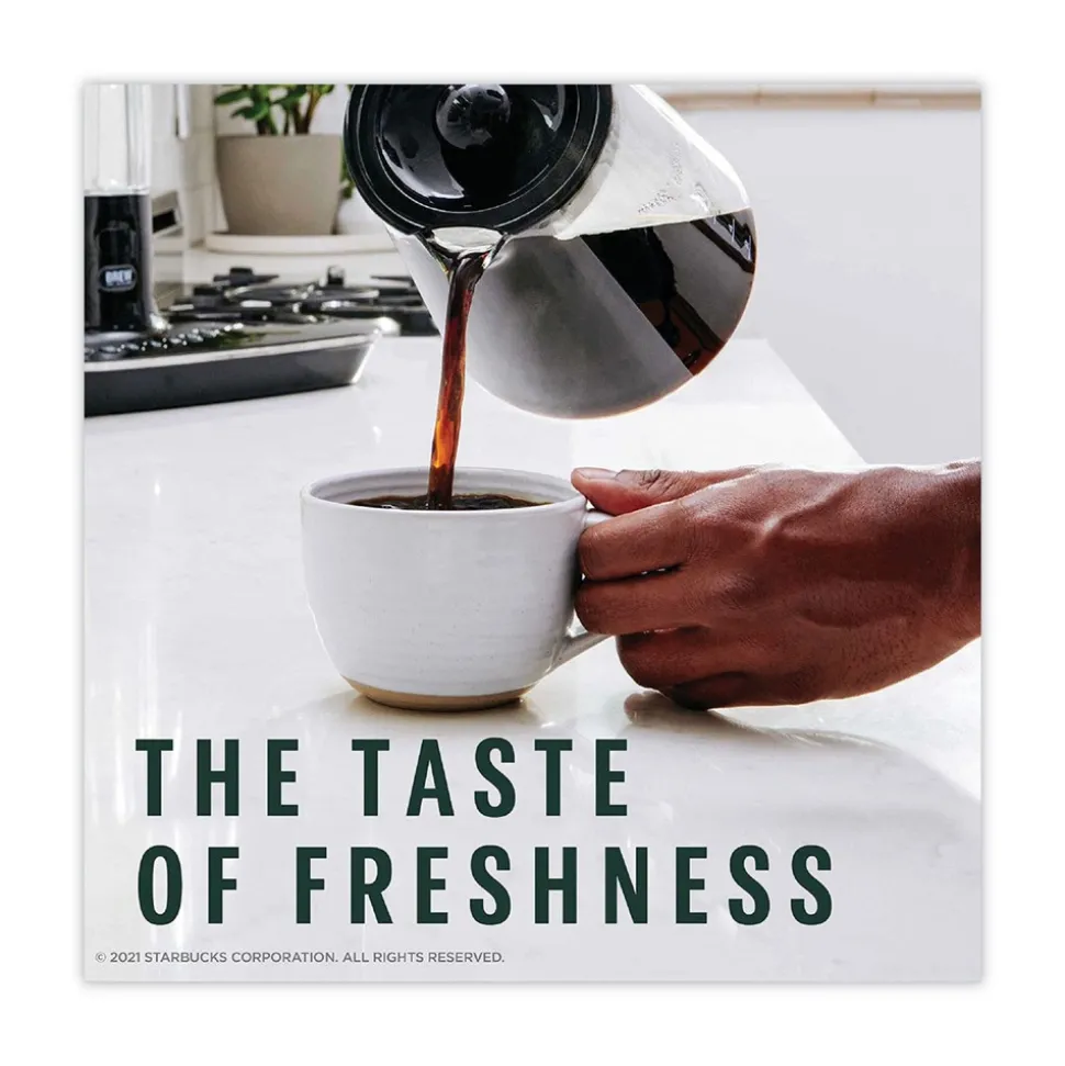 Starbucks 12411946 1 lb Bag Whole Bean Coffee - Pike Place Roast (6/Carton)