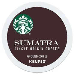 Starbucks 12565254 0.4 oz Coffee K-Cups - Sumatra (96/Carton)