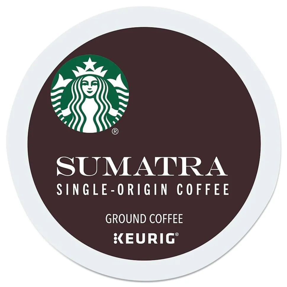 Starbucks 12565254 0.4 oz Coffee K-Cups - Sumatra (96/Carton)