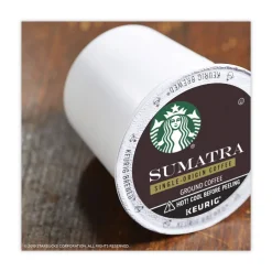 Starbucks 12565254 0.4 oz Coffee K-Cups - Sumatra (96/Carton)