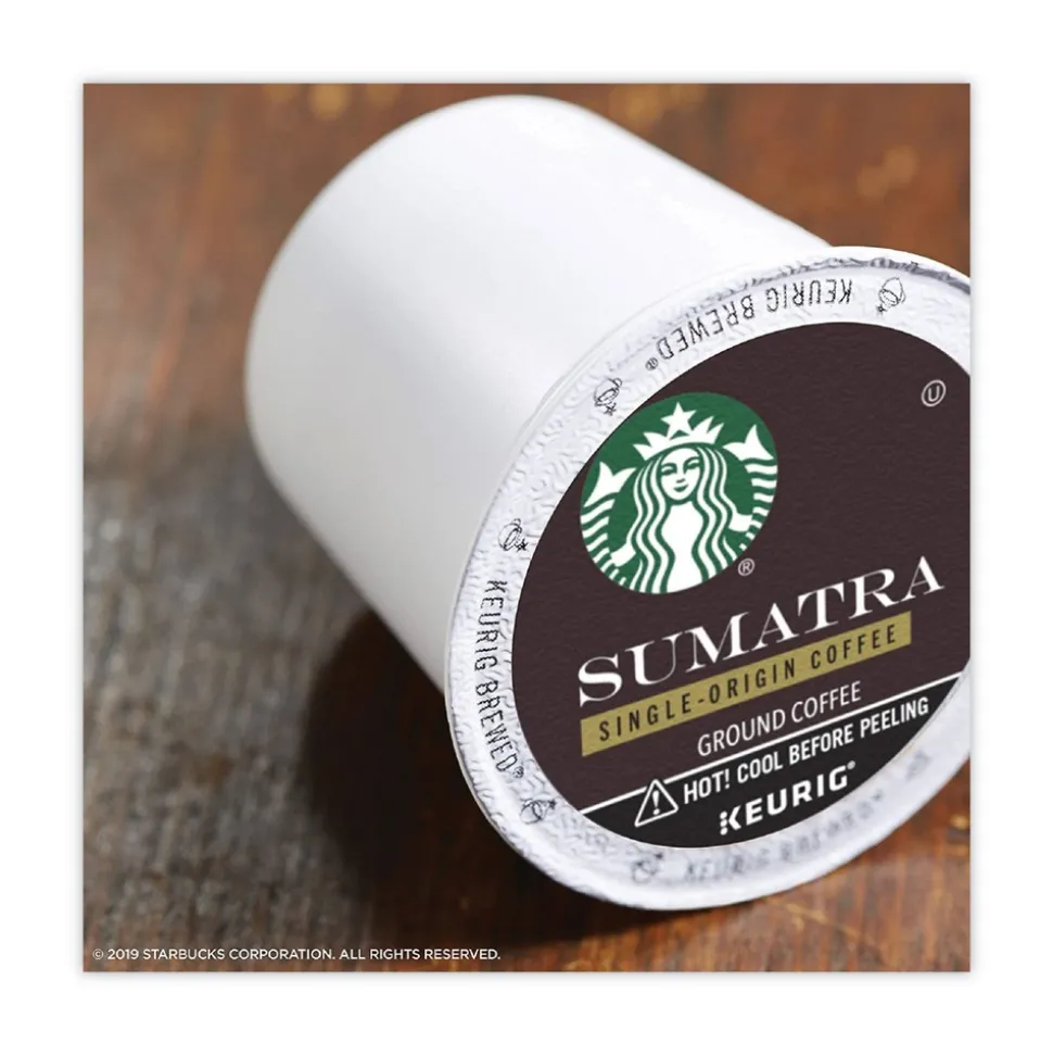 Starbucks 12565254 0.4 oz Coffee K-Cups - Sumatra (96/Carton)