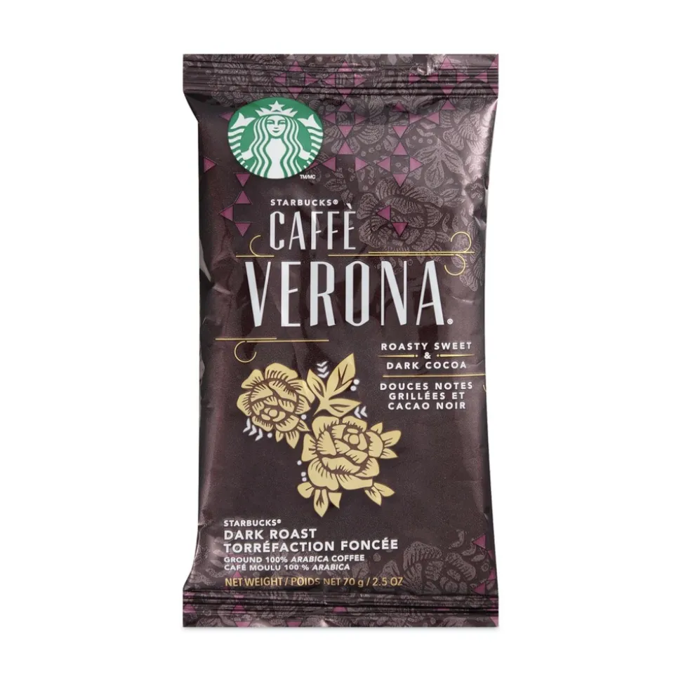 Starbucks 12411956 2.5 oz. Packet Caffe Verona Coffee (18/Box)