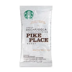 Starbucks 12420994 2-1/2 oz Packet Coffee - Pike Place Decaf (18/Box)