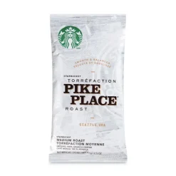 Starbucks 12411960 2.5 oz. Packet Coffee - Pike Place (18/Box)