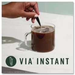 Starbucks 12407838 0.11 oz VIA Ready Brew Coffee - Italian Roast (12/Carton)