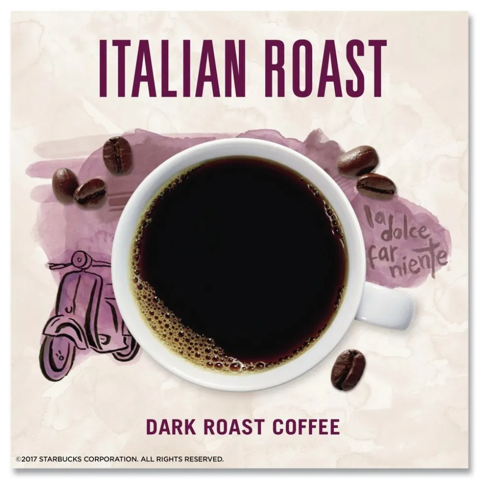Starbucks 12407838 0.11 oz VIA Ready Brew Coffee - Italian Roast (12/Carton)