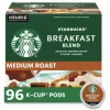 Starbucks 12433992 Coffee K-Cups - Breakfast Blend (96/Carton)