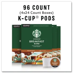 Starbucks 12433992 Coffee K-Cups - Breakfast Blend (96/Carton)