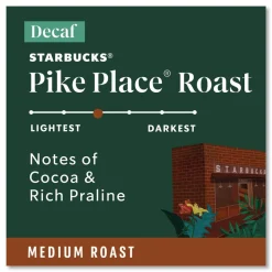 Starbucks 12434952 Coffee K-Cups - Pike Place Decaf (96/Carton)