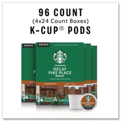 Starbucks 12434952 Coffee K-Cups - Pike Place Decaf (96/Carton)