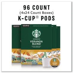 Starbucks 12434950 Coffee K-Cups - Veranda Blend (96/Carton)