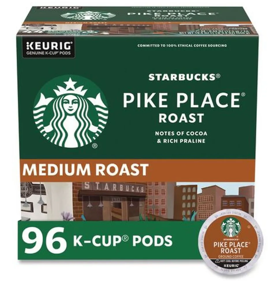 Starbucks Coffee K-Cups Pack - Pike Place (96/Carton)