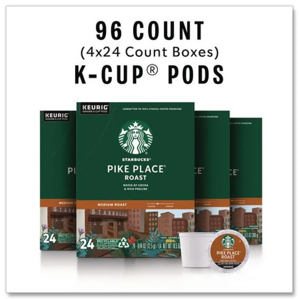 Starbucks Coffee K-Cups Pack - Pike Place (96/Carton)